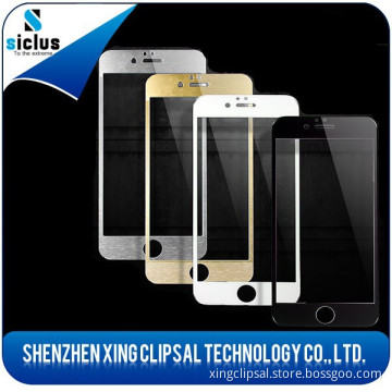 Mobile phone accessories factory in China, trending hot products 3d full cover color tempered glass screen protecor for iphone6